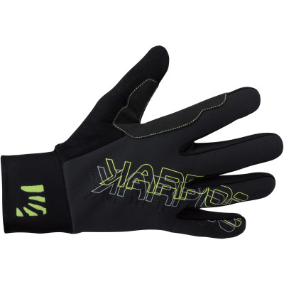 Outdoorové rukavice Karpos Race čierne/zelené
