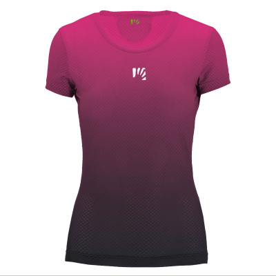 Outdoorové tričko dámske Karpos Verve Mesh modré/ružové