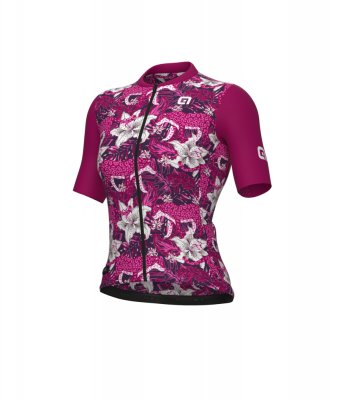 Letný cyklistický dámsky dres Alé Cycling PR-E Hibiscus fialový