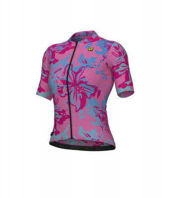 Letný cyklistický dres Alé Cycling PR-E Honolulu dámsky rúžový