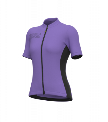 Letný cyklistický dámsky dres Alé Cycling Solid Color Block Lady fialový