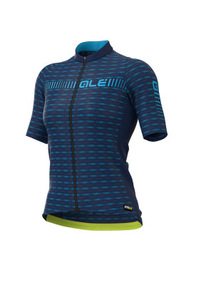 Letný cyklistický dres ALÉ GRAPHICS PRR GREEN ROAD LADY tmavomodrý