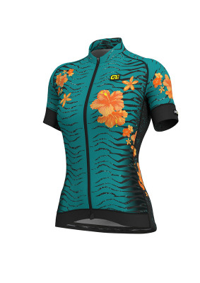 Letný cyklistický dres dámsky ALÉ GRAPHICS PRR SAVANA LADY - tyrkysovo-oranžový Letný cyklistický dres dámsky ALÉ GRAPHICS PRR SAVANA LADY - tyrkysovo-oranžový