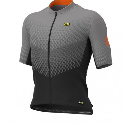Letný cyklistický dres pánsky ALÉ DELTA čierny/šedý