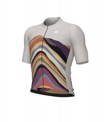 Letný cyklistický dres Alé Cycling PR-E Rainbow pánsky hnedý