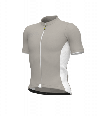 Letný cyklistický pánsky dres Alé Cycling Solid Color Block sivý