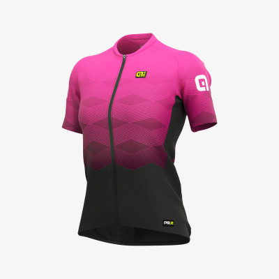 Letný cyklistický dres dámsky Alé PRR Magnitude Lady ružový
