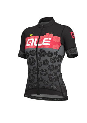 Letný cyklistický dres dámsky ALÉ PRS IBISCO LADY - čierno-gerberový Letný cyklistický dres dámsky ALÉ PRS IBISCO LADY - čierno-gerberový