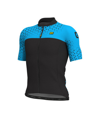 Letný cyklistický dres pánsky ALÉ SOLID CLIMB - process cyan-čierna Letný cyklistický dres pánsky ALÉ SOLID CLIMB - process cyan-čierna