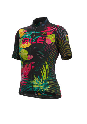Letný cyklistický dres dámsky ALÉ SOLID TROPIKA LADY - čierny Letný cyklistický dres dámsky ALÉ SOLID TROPIKA LADY - čierny