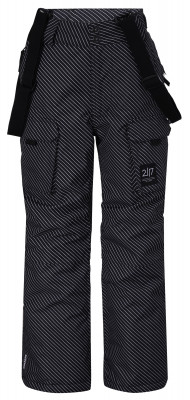 LILLHEM - ECO dětské 2L lyžařské kalhoty, černá AOP 140