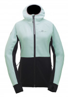 LINSELL -  ECO Dámská POWERFLEECE mikina s kapucí, Mint