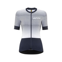 MAVIC DÁMSKÝ DRES S KRÁTKÝM RUKÁVEM AKSIUM GRAPHIC STRIPES/DEEP BLUE (T000595) XS