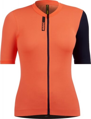 MAVIC DÁMSKÝ DRES S KRÁTKÝM RUKÁVEM ESSENTIAL CORAL DEEP BLUE (T000143) XS