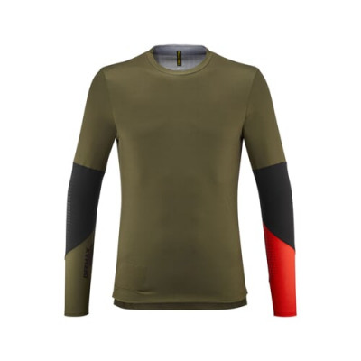 MAVIC PÁNSKÝ DRES S DLOUHÝM RUKÁVEM DEEMAX ENDURO PRO OLIVE/SPICY ORANGE (T000478) S