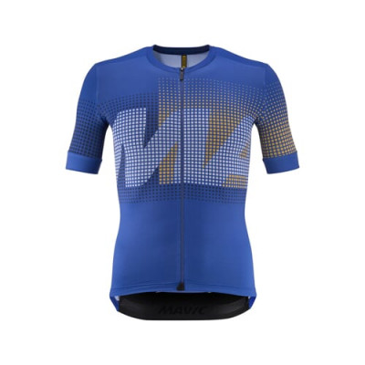 MAVIC PÁNSKÝ DRES S KRÁTKÝM RUKÁVEM AKSIUM GRAPHIC MAVIC/ROYAL BLUE (T000556) S