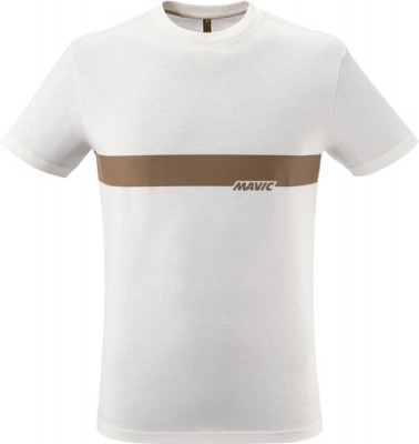 MAVIC TRIKO S KRÁTKÝM RUKÁVEM CORPORATE STRIPE OFF-WHITE BRONZE (T000218) XS
