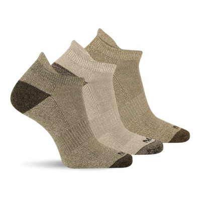 Merrell ponožky MEA33506T3B2 OLAST WOOL EVERYDAY TAB (3 packs) olive assorted S/M