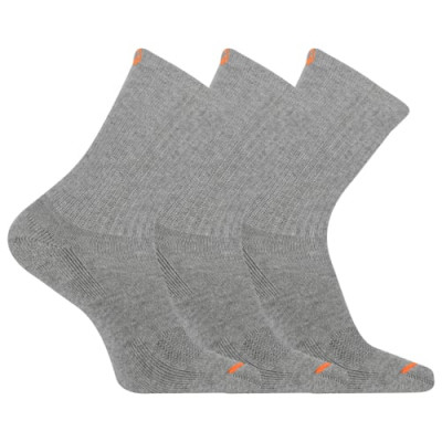 Merrell ponožky MEA33564C3B2 GRAYH CUSHIONED COTTON CREW (3 packs) gray S/M