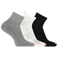 merrell ponožky MEA33565Q3B2 BAS01 CUSHIONED COTTON QUARTER (3 packs) black assorted 1 S/M