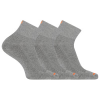 merrell ponožky MEA33565Q3B2 GRAYH CUSHIONED COTTON QUARTER (3 packs) gray S/M