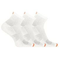 merrell ponožky MEA33565Q3B2 WHITE CUSHIONED COTTON QUARTER (3 packs) white S/M