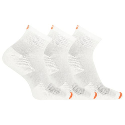 Merrell ponožky MEA33565Q3B2 WHITE CUSHIONED COTTON QUARTER (3 packs) white S/M