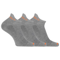 merrell ponožky MEA33566T3B2 GRAYH CUSHIONED COTTON LOW CUT TAB (3 packs) gray heather S/M