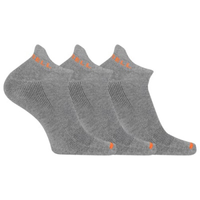 Merrell ponožky MEA33566T3B2 GRAYH CUSHIONED COTTON LOW CUT TAB (3 packs) gray heather S/M