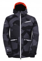 NYHEM - ECO pánská lyžařská bunda,černá - maskáčový vzor