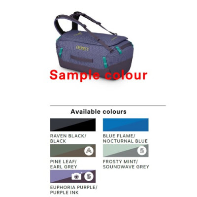 OSPREY CESTOVNÍ TAŠKA TRANSPORTER DUFFEL 40 RAVEN BLACK (10006320) Množ. Uni