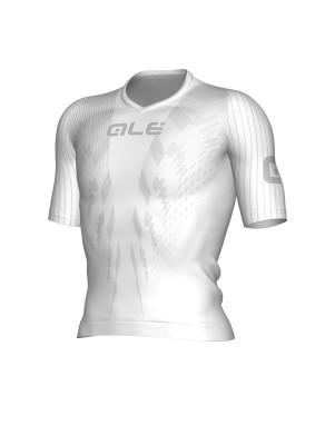 Letné cyklistické funkčné tričko pánske Alé Baselayer Pro Race biele
