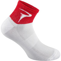 Pinarello Dots dámske ponožky Think Asymmetric biele/červené_orig