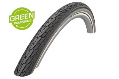 Plášť ROAD CRUISER (42-622) 28x1.60 700x40C Active 50EPI K-Guard 705g Coffe reflex Green