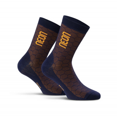 Ponožky NEON 3D Orange Fluo Blue