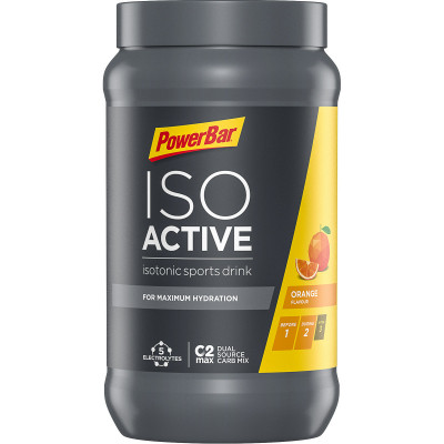 Izotonický športový nápoj IsoActive PowerBar 600 g pomaranč