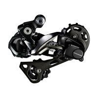 Prehadzovačka XT M8050 11-k. Di2 čierna dlhé ramienko Shadow+