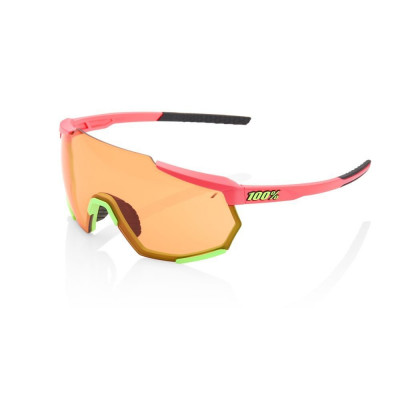 Cyklistické okuliare 100% Racetrap Matte Washed Out Neon Pink, Persimmon Lens rúžové