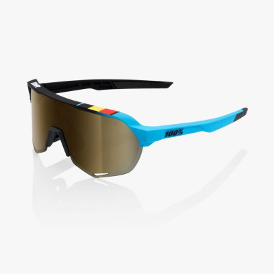 S2 - BWR Black - Soft Gold Mirror Lens