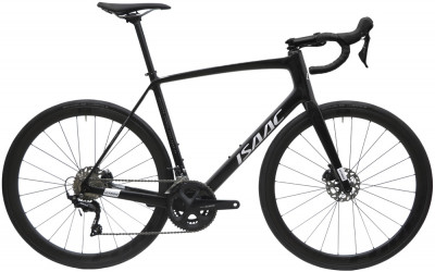 Cestný karbónový bicykel s kotúčovými brzdami Isaac Vitron Onyx Black 2023 Shimano 105 Di2 čierny