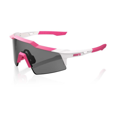 Cyklistické okuliare 100% Speedcraft SL - Puddy Pink White - Smoke