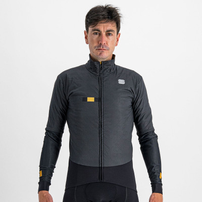 Pánska cyklistická bunda Sportful Bodyfit Pro čierna/zlatá