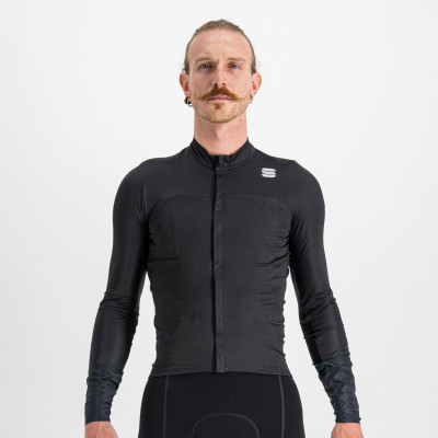 Zateplený cyklistický dres pánsky Sportful Bodyfit Pro čierny/modrý
