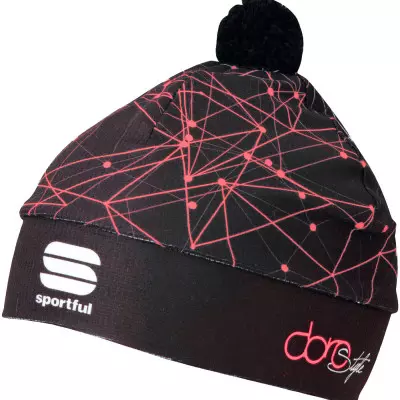 Bežecká čiapka dámska Sportful Doro čierna/rúžová