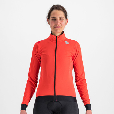 Zimná cyklistická bunda dámska Sportful Fiandre Medium červený grepfruit