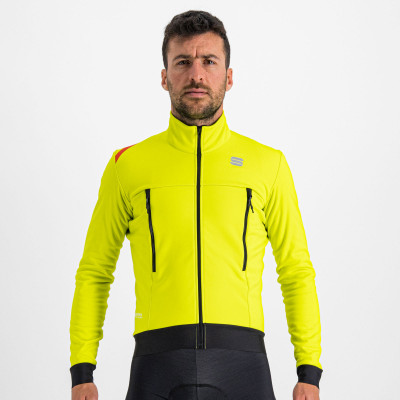 Cyklistická bunda pánska Sportful Fiandre Warm žltá