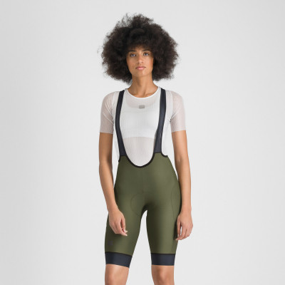 Sportful GIARA 2 dámske kraťasy s trakmi dark green