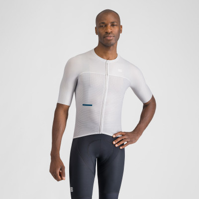 Letný cyklistický dres pánsky Sportful Light biely/sivý