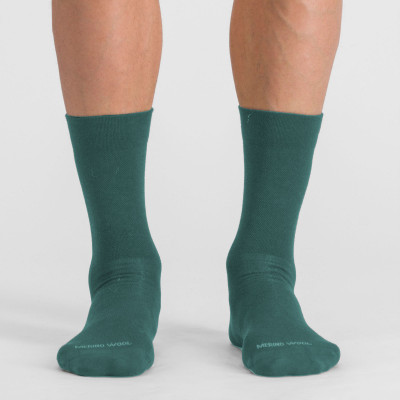 Zimné cyklistické ponožky Sportful Matchy Wool zelené