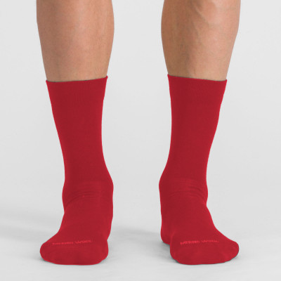 Zimné cyklistické ponožky Sportful Matchy Wool červené